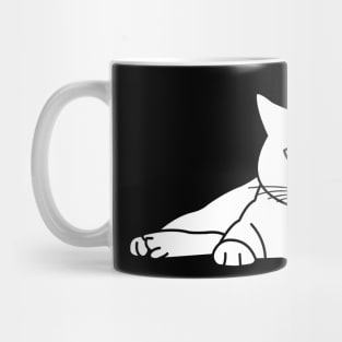 A cat is resting Mug